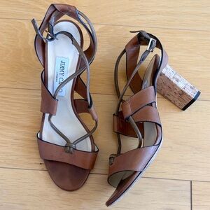 Jimmy Choo Margot 80 leather cork Heels